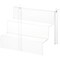 Plymor Clear Acrylic 3-Step Display Stairs, 7.75" H x 10" W x 8" D